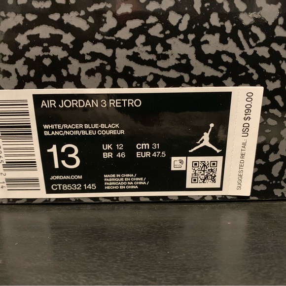 AIR JORDAN 3 RETRO - Picture 2 of 5